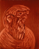 © Kourosh Bahar | [Apostles] I, 10/2001, oil/canvas, 20x16"