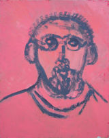 ©  Kourosh Bahar | man as ben, 2002, oil/canvas, 20x16"