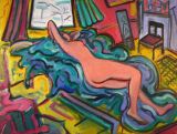 © Kourosh Bahar | lying nude, 2002, oil/canvas, 30x40"