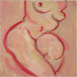 ©  Kourosh Bahar | nude #1, 2002, oil/canvas-board, 12x12"