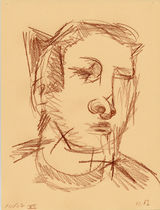 ©  Kourosh Bahar | portrait XII, 11x8.5", brown pencil / paper