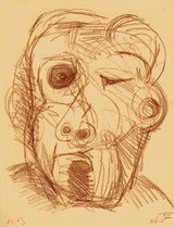 © Kourosh Bahar | portrait XIII, 11x8.5", brown pencil / paper