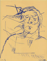 ©  Kourosh Bahar | portrait XIV, 11x8.5", brown pencil / paper