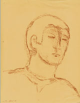 © Kourosh Bahar | portrait I, 11x8.5", brown pencil / paper