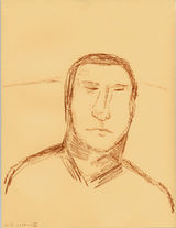 ©  Kourosh Bahar | portrait II, 11x8.5", brown pencil / paper