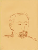 ©  Kourosh Bahar | portrait III, 11x8.5", brown pencil / paper