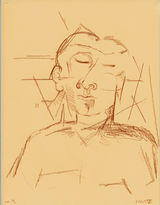 ©  Kourosh Bahar | portrait VI, 11x8.5", brown pencil / paper