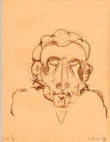 © Kourosh Bahar | portrait IX, 11x8.5", brown pencil / paper