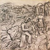 © Kourosh Bahar | time is a river, 2002, oil/canvas, 30x30