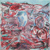 ©  Kourosh Bahar | Migrations, 2003, oil/canvas, 24x24"