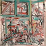 ©  Kourosh Bahar | #2, 2003, Oil+Charcoal/Canvas, 12x12"