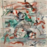 ©  Kourosh Bahar |  #3, 2002, oil+charcoal/Canvas, 12x12"