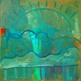 © Kourosh Bahar | turquoise, 2004, oil/canvas, 15x15"