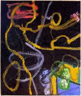 © Kourosh Bahar | black mass, 2005, 36 x 30.5". oil on canvas