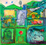 ©  Kourosh Bahar | brooklyn/babylon, 2005, oil/canvas, 24x24