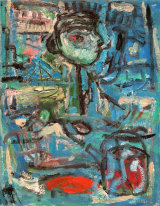 © Kourosh Bahar | yo, 2005, oil on canvas, 18x15"