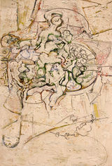 © Kourosh Bahar |  untitled [transitional], 2006, oil/wood, 36x24"