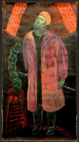 © Kourosh Bahar | skin, 2007, oil / cut canvas