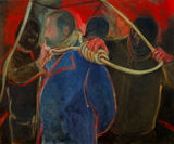 © Kourosh Bahar | descent, 2008, oil/canvas, 30x36"