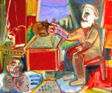 ©  Kourosh Bahar | headcollector, 2008, oil /canvas, 30x36"