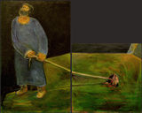 © Kourosh Bahar | ride, 2008, diptych: 24x15", 15x15", oil/ panel [1/8" thick]