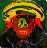 © Kourosh Bahar | talabeh / cleric, 2008, oil/wood, 15x15"