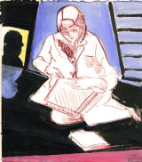 ©  Kourosh Bahar | K drawing, 2010, graphite, acylic / paper, 7.5 x 6.75