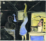 ©  Kourosh Bahar | snake charmer, 2009, acrylic/paper, 7 1/4 X 8 3/8"