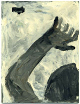 ©  Kourosh Bahar | beacon, 2010, acrylic/postcard, 6.5 x 5"