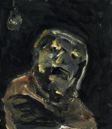 ©  Kourosh Bahar | foot soldier, 2010, acrylic/postcard, 5 1/8 x 4.5"