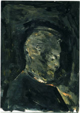 ©  Kourosh Bahar | master, 2010, acylic/postcard, 7x5"