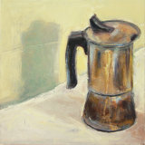 © Kourosh Bahar | stovetop espresso, 2011, oil / wood panel, 10x10", panel depth 3/4"