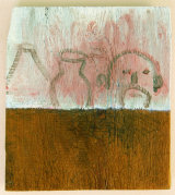 ©  Kourosh Bahar | still life / vessels, 2013, oil/wood, 11 X 9.5", 3/4" deep