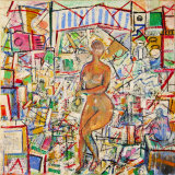 ©  Kourosh Bahar | hudson venus, 2010-2014, oil/canvas, 24x24"  by  3/4" thickness