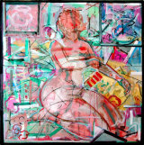 ©  Kourosh Bahar | vessels, 2013-2014, oil/canvas, 24x24"  by  3/4" thickness