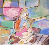 © Kourosh Bahar | Rise [w/ Bellini], 2006/2015, oil/wood, 14.5 x 15.5"