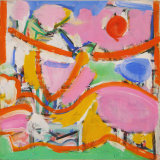 ©  Kourosh Bahar | nude & the landscape #2, 2015, oil/canvas, 12x12"