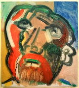 © Kourosh Bahar  |  auto-portrait #4, 2016, oil / panel, 12x16"