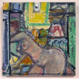 ©  Kourosh Bahar | Erasure, 2016, oil/wood, 6x6"