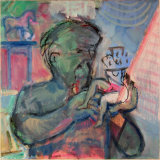 © Kourosh Bahar  |  artist & model / playthings, 2016, oil on canvas, 12x12"