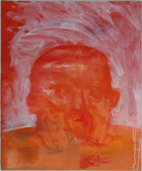 © Kourosh Bahar | red, 2018, oil/canvas, 24x20"