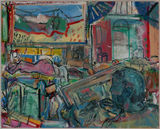 © Kourosh Bahar  |  Artist & Model, 2004/2019, oil/canvas, 16x20"