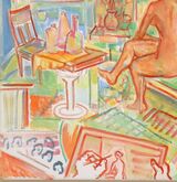 KB2022- Artist & Model w Red Bird - 20x16x0.75 - OilCan - 1.2 LB =IMG 1177~PvTmExy~Cp1=DET2