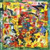 ©  Kourosh Bahar | <i>boogie woogie, 2001, oil/canvas, 30x30"