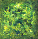 © Kourosh Bahar | <i>poseidon, 2001, oil/canvas, 15x15 </ sold>