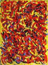 © Kourosh Bahar | <i>red & yellow, 2001, oil/canvas, 40x30