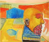 ©  Kourosh Bahar | headland, 2008, oil/wood, 9x10.5"