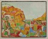 © Kourosh Bahar | Cezannesque / Stargazer, 2009/2014, oil/canvas, 16x20"