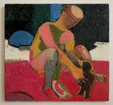 © Kourosh Bahar | maker / golem, 2008-2011, oil/wood, 14.5 x 15.75"