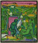 © Kourosh Bahar | pastoral, 2008-12, oil/wood, 10.25 x 9.13" by 1/2" thickness